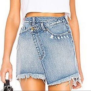 Pistola asymmetrical Jean skirt 25